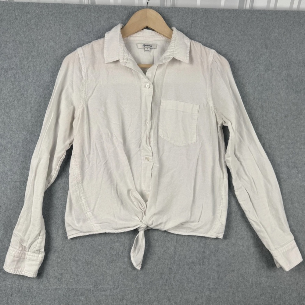 Madewell Cream Button-Down Shirt